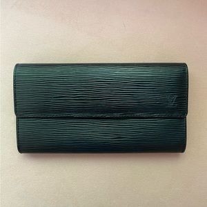 Louis Vuitton Epi Leather Black Wallet
